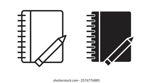 Notebook icons pack for ui designs