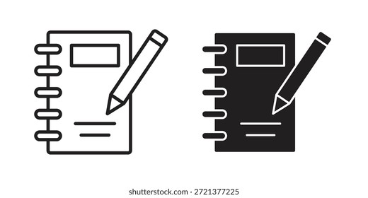 Notebook icons sign vectors. suitable for web, app, infographic, etc