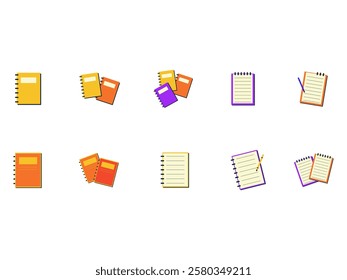 Notebook Illustration Design Element Set