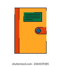Notebook Illustration Flat Design Style