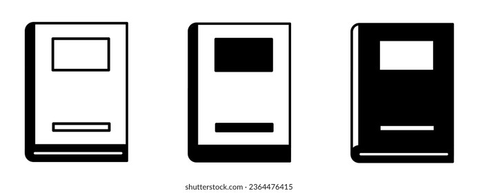 Notebook illustration. Notebook icon vector set. Design for business. Stock vector.