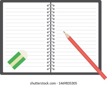 
Notebook illustration.
Illustration of stationery.