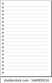 
Notebook illustration.
Illustration of stationery.