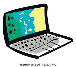 Notebook illustration vector on white background 
