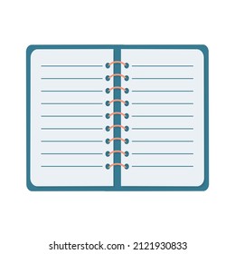 Notebook illustrations on transparent background
