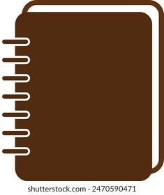 Notebook isolated icon. Flat design.