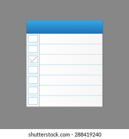  Notebook isolated on  gray background. With  place for text and notes