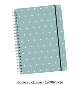 Notebook isolated on white background