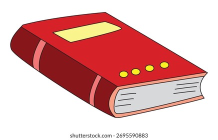 Cuaderno aislado en el fondo blanco