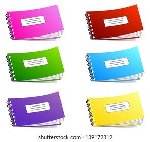 Notebook isolated on white. vector