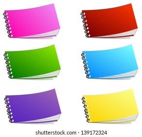 Notebook isolated on white. vector