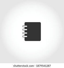 notebook isolated vector icon. business design element