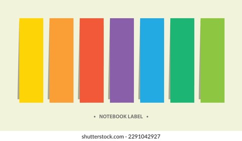 Notebook Label Sticker Set Reminder