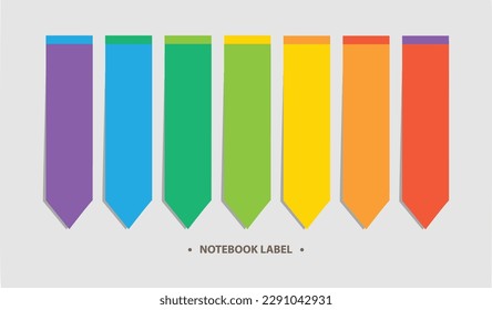 Notebook Label Sticker Set Reminder Sign Book