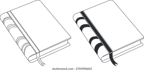 Vektorgrafik für Notebook-Linien