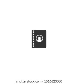 Notebook line and fill icon design.