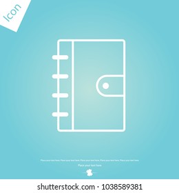 Notebook line icon