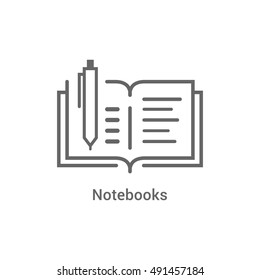 Notebook line Icon