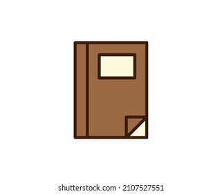 Notebook line icon. High quality outline symbol for web design or mobile app. Thin line sign for design logo. Color outline pictogram on white background