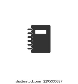Icono de línea de bloc de notas. Símbolo de contorno de alta calidad para diseño web o aplicación móvil.Signo de línea delgada para el logotipo de diseño.Silueta vectorial de icono de notas de papel gris.Pictograma de contorno negro sobre fondo blanco.