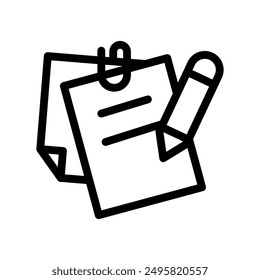 notebook line icon illustration vector graphic. Simple element illustration vector graphic, suitable for app, websites, and presentations isolated on white background