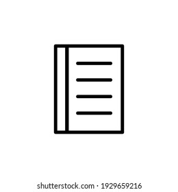 notebook line icon School,Education, back to school thin line icon. Outline icons collection.simple symbols for web, app, application and graphic design element isolated on white background