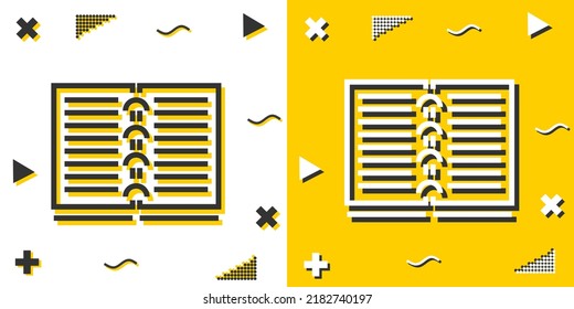 notebook line icon. Simple outline style.notebook linear sign. Vector illustration isolated on white background. Editable stroke EPS 10