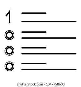 Notebook line icon. Textbook vector 