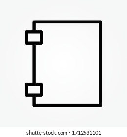 ilustración vectorial de icono de línea portátil
