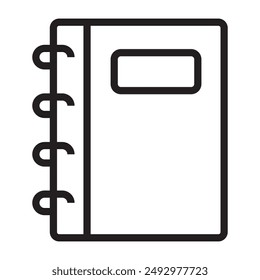 Notebook line icon. vector illustration.