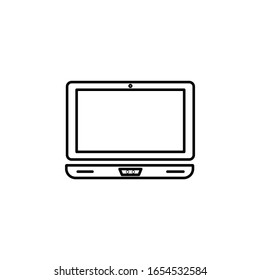 notebook line illustration icon on white background