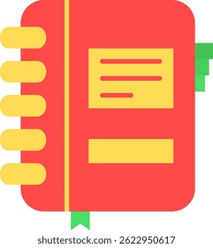 Notebook Line vector Icon Design