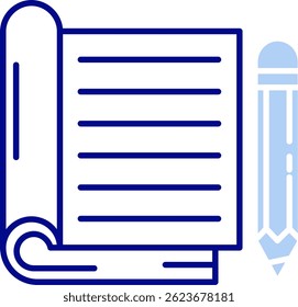 Notebook Line vector Icon Design