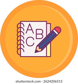 Notebook Line vector Icon Design