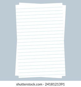 Notebook lined paper background different color. lined paper from a notebook. EPS file 106.