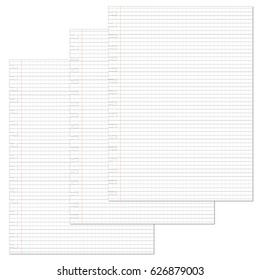 Notebook Lined Paper Background Or Texture