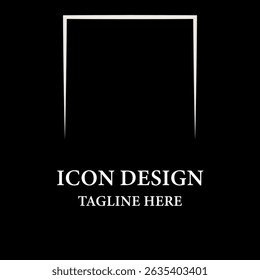 Notebook logo with square style design