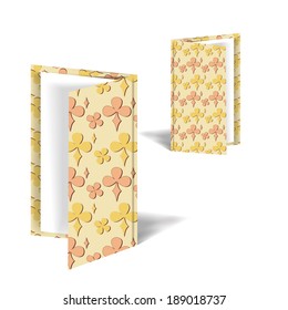 Notebook with long shadow, include pattern source