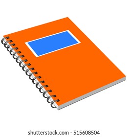 Notebook with metal spiral