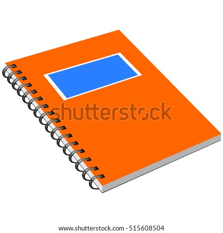 Notebook with metal spiral