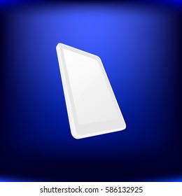 Notebook in Mobile Phone, vector illustration