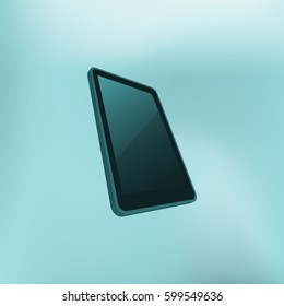 Notebook in Mobile Phone, vector illustration