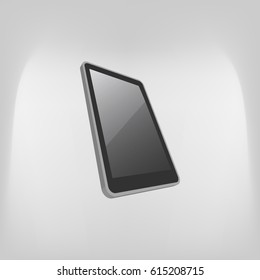 Notebook in Mobile Phone, vector illustration