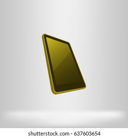 Notebook in Mobile Phone, vector illustration