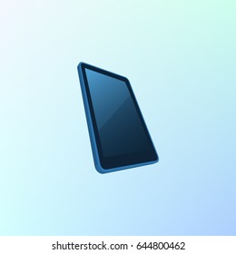Notebook in Mobile Phone, vector illustration