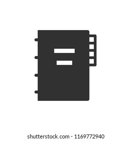 Notebook. monochrome icon