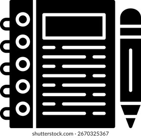 Notebook Neu Kreativ Symbol Design Vektor