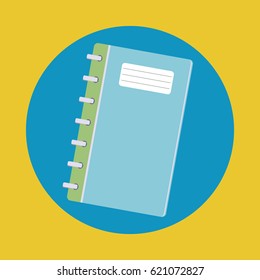 Notebook office diary with spiral sheets