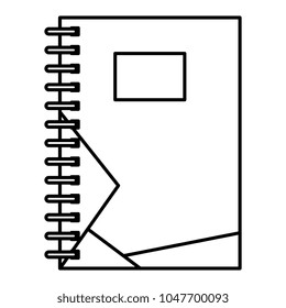 notebook office isolated icon