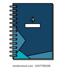 notebook office isolated icon